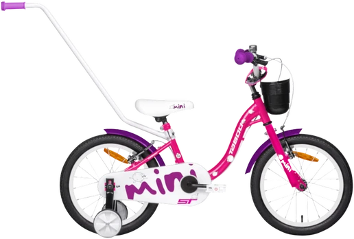 Dviratis Tabou Miss ST 16 pink-baltas