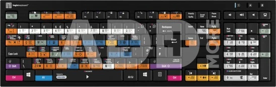Logic Keyboard Blender 3D PC Nero Line UK