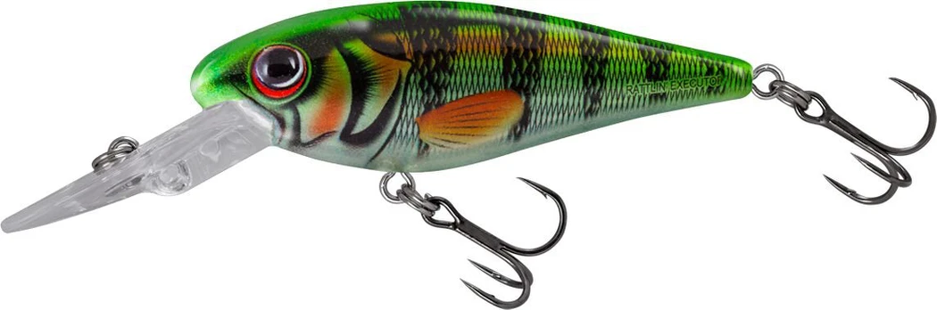Vobleris Salmo Rattlin’ Executors, 5 cm, SDR Clear Hot Perch