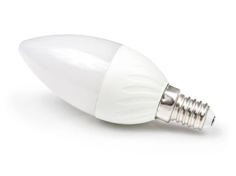LED lemputė E14 8W C37 - Šaltai balta (6000K)