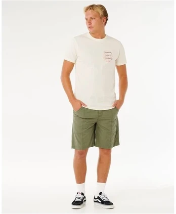 Vyriški marškinėliai Rip Curl Vaporcool Search 3 Stacks, balti