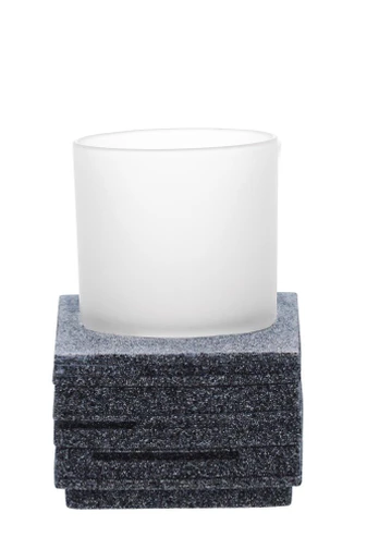 Stiklinė RIDDER BRICK, pastatoma, polyresinas/stiklas, pilkos spl.