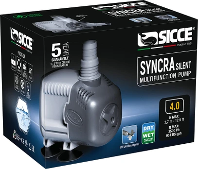 Sicce - Syncra 4.0 Wet & Dry Pump - 3500L/H