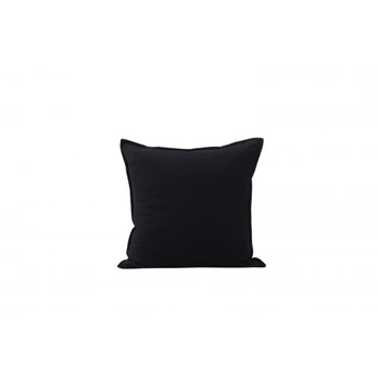 Ronja Cushion Cover Washed Cotton - Black 45x45