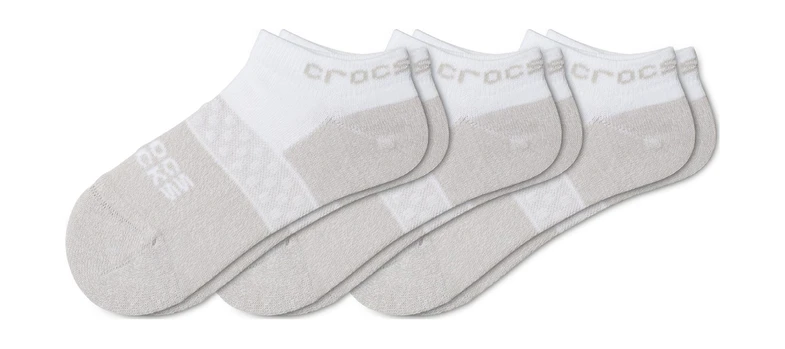 Crocs™ Kid’s Low Ever 3-Pack Socks White - S