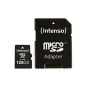 MEMORY MICRO SDXC 128GB C10/W/ADAPTER 3413491 INTENSO kaina