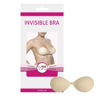 Bye Bra Invisible Bra Nude Cup A - Reusable Adhesive Support