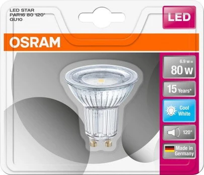 LED lemputė OSRAM, GU10, 5,6/6,9 W 4000K 575/620 lm, 120°