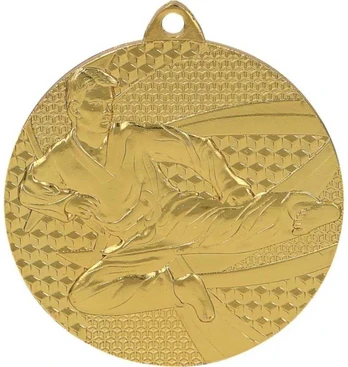 Tryumf Medal auksinė- karate - medal plieno