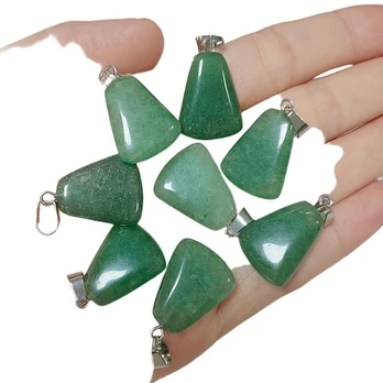 Pakabukas, green aventurine 8pcs