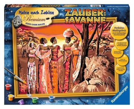 Ravensburger tapyba pagal skaičius „Stebuklinga savana“, 40×30 cm