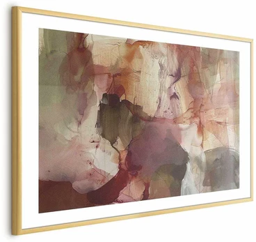 Artgeist Plakatas - Spring Composition - glimmers and forms in watercolor technique