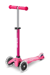MICRO paspirtukas Mini Micro Deluxe LED Pink, MMD075 kaina