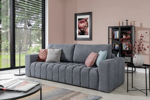 Sofa - lova Lazaro su patalynės dėže pilka, Primo 89
