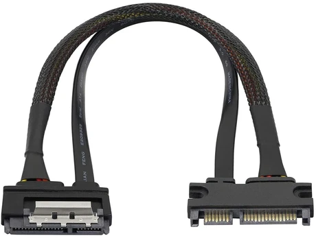 Default 22 kontaktų Sata prailginimo laidas (30cm, 6gbps)