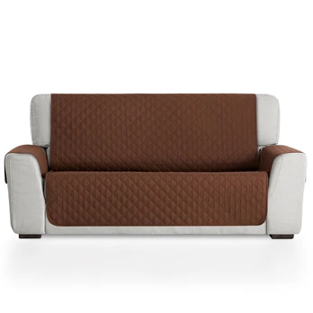Bestcovers stora vienpusė sofos apsauga 110x195cm, rudos spalvos