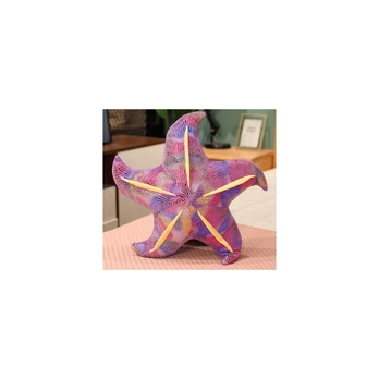 Lean Toys Mascot Plush Starfish Violetinė Pillow 45 cm