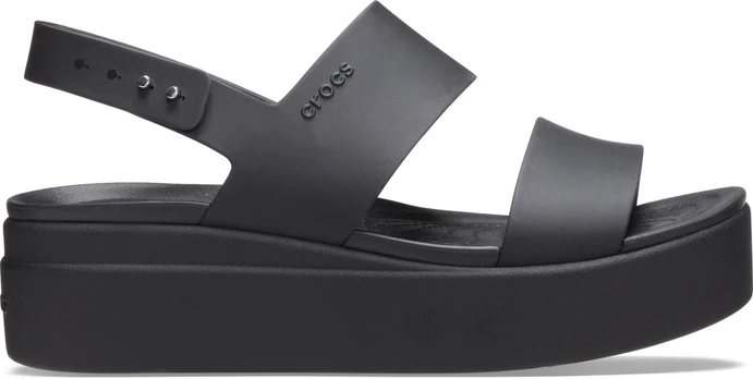 Crocs™ Brooklyn Low Wedge Womens Black/Black - 37.5