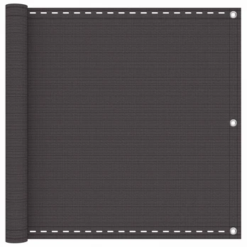 Balkono Ekranas Antracito 90 x 700 cm HDPE ir aliuminis