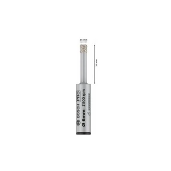 Grąžtas Bosch Deimant.sausojo gręž.grąž Best for Cer. 6x33mm