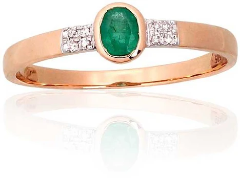 Auksinis žiedas su deimantais moterims Diamond Sky „Grace X“
