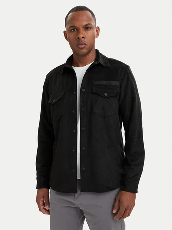 HUGO Marškiniai Ekel 50566311 Juoda Oversize