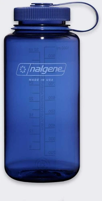 Gertuvė Nalgene plačiakaklis butelis WM 1L džinsinis