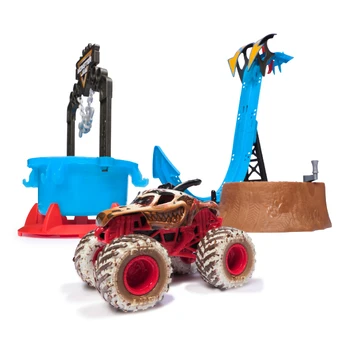 Automobilių trasa Monster Jam Mud Blasters Dunk Tank 6072014