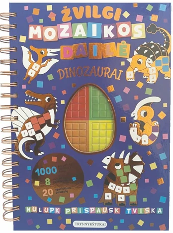 Dinozaurai. Žvilgi mozaikos dailė