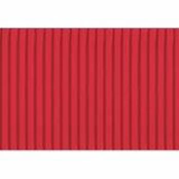 Gofruotas kartonas 50x70 cm, Folia raudonas