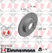 Stabdžių diskas ZIMMERMANN 100.1232.20 kaina