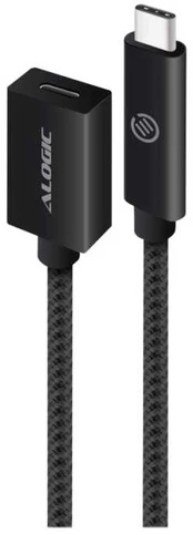 Kabelis USB Alogic USB 3.2 Przedłużający Typ C -C M/F 0,5 m Juodas (MU31CC-EXT-050BLK)