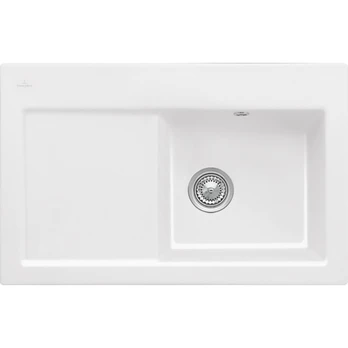 Keramikinė plautuvė Villeroy & Boch Subway 45 Flat Balta blizgi