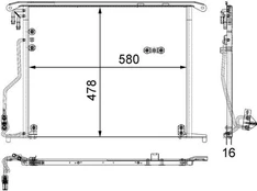 Kondensatorius, oro kondicionierius MAHLE AC 334 000S kaina