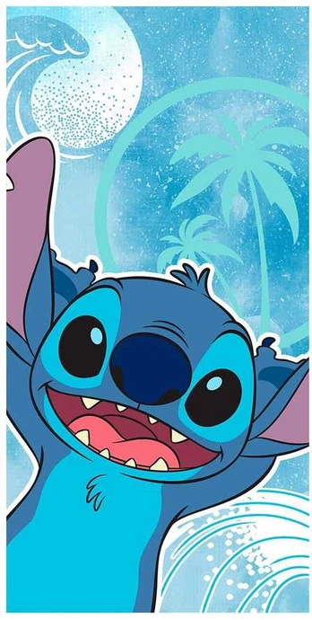 Rankšluostis Disney Stitch cotton beach towel