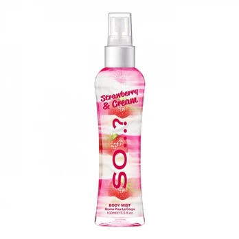 SO..? STRAWBERRY & CREAM kūno migla, 100 ml
