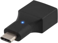 DELTACO USB 2.0 adapteris, Tipas C - tipas AF, juodasUSB adapteris su C tipo USB jungtimi ir USB A kaina