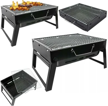 BBQ Turistinė šašlykinė su grotelėmis, 36 x 36 cm
