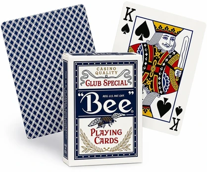 BEE STANDARD pokerio kortos, mėlynos