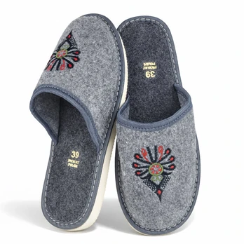 Moteriškos veltinio naminės šlepetės Maximus, pilkos