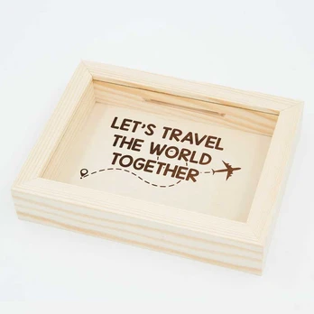 Rėmelis - taupyklė "Let's travel the world together"