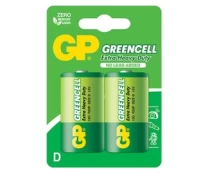 Elementas GP Batteries Greencell D, R20, 1.5 V, 2 vnt. kaina