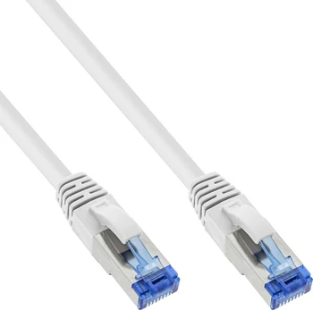 InLine 25vnt. Bulk-Pack InLine® Komutacinis kabelis S/FTP PiMF Cat.6A be halogenų 500MHz baltas 3m