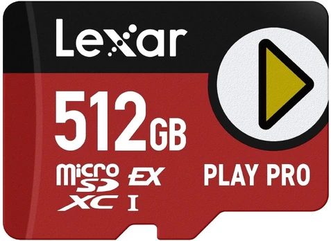 Atminties kortelė Lexar Play Pro, 512 GB, 900 Mb/s - 600 Mb/s