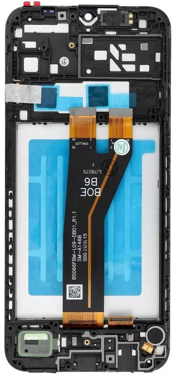 LCD ekranas SAMSUNG A14 4G A145F OEM rėmeliui su komponentais