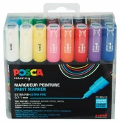 Posca Uni-Ball PC-1M, Multicolour, Multicolour, 16 colours, Extra Fine, 0.7 mm, 1 mm kaina