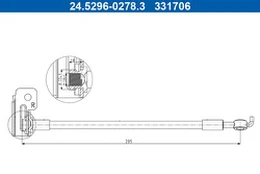 Stabdžių žarnelė ATE 24.5296-0278.3