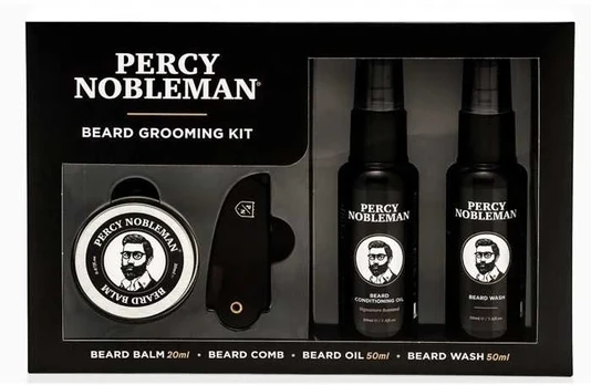 Rinkinys vyrams Percy Nobleman Beard Grooming Kit