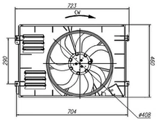NRF NRF 47925 Radiator fan