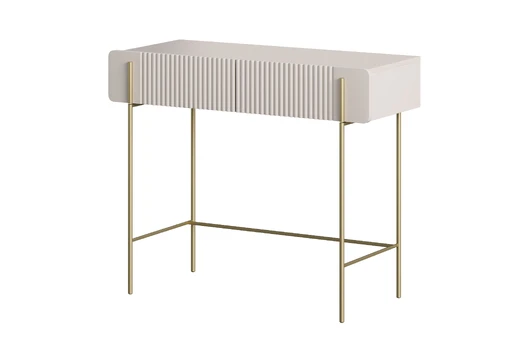 Dressing Table Malmi - Cashmere / Gold Legs